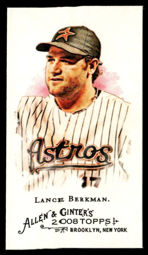 2008 Topps Allen & Ginter Lance Berkman Mini #270 (Front)