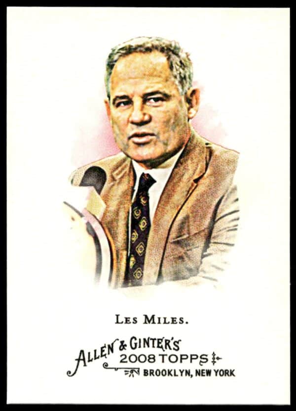 2008 Topps Allen & Ginter Les Miles #187 (Front)