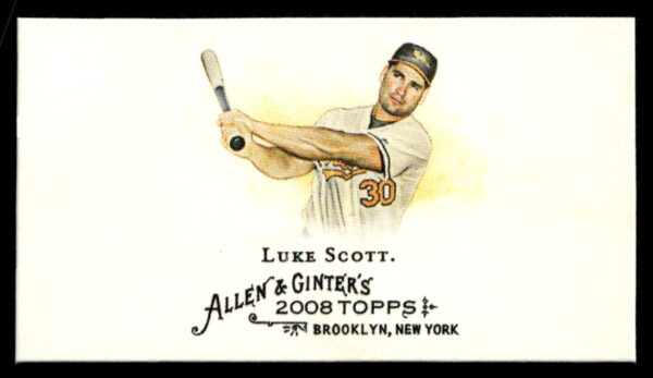 2008 Topps Allen & Ginter Luke Scott Mini #42 (Front)