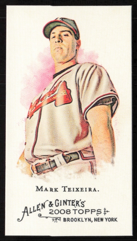 2008 Topps Allen & Ginter Mark Teixeira Mini #260 (Front)