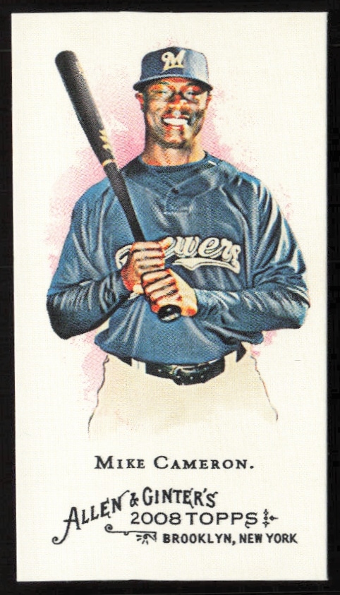 2008 Topps Allen & Ginter Mike Cameron Mini #314 (Front)