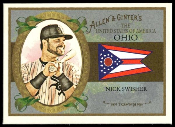 2008 Topps Allen & Ginter Nick Swisher United States #US35 (Front)