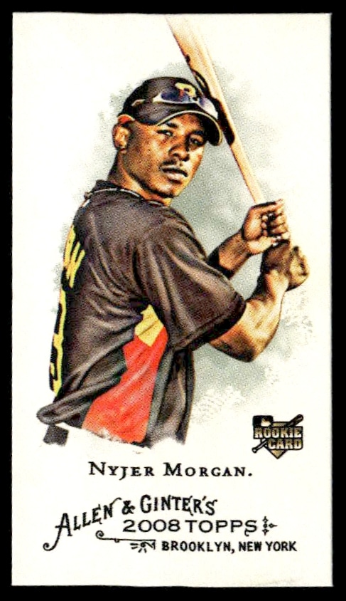 2008 Topps Allen & Ginter Nyjer Morgan Mini #223 (Front)