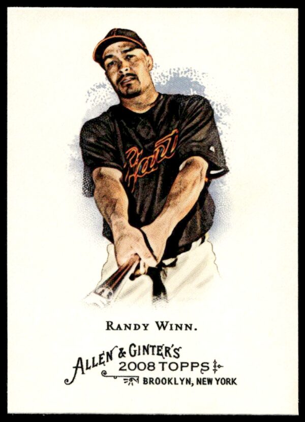 2008 Topps Allen & Ginter Randy Winn #161 (Front)