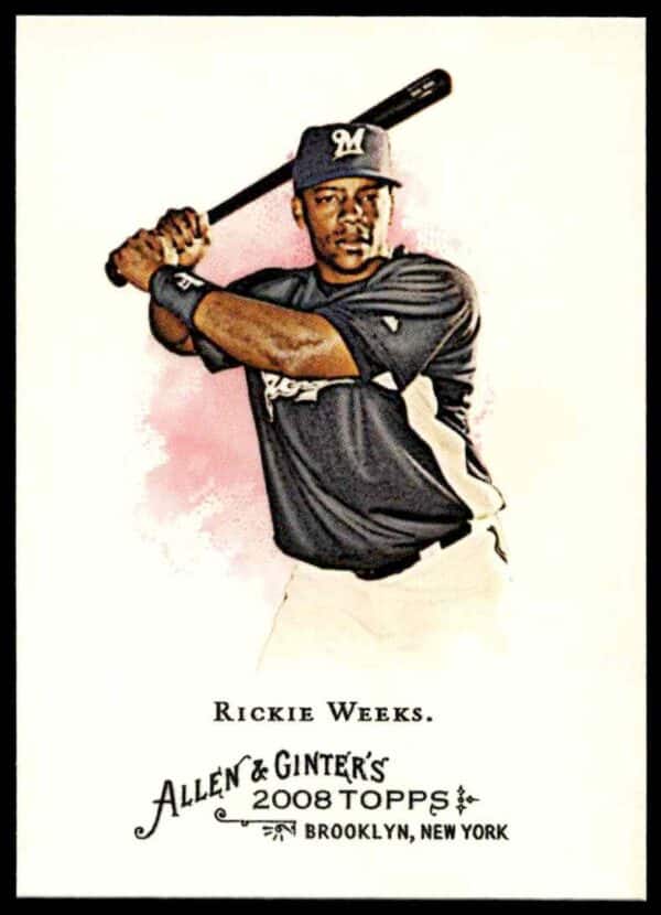 2008 Topps Allen & Ginter Rickie Weeks #43 (Front)