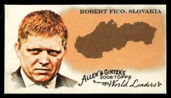 2008 Topps Allen & Ginter Robert Fico Mini World Leaders #WL38 (Front)