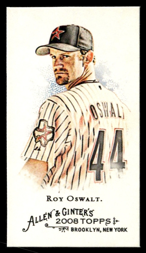 2008 Topps Allen & Ginter Roy Oswalt Mini #225 (Front)