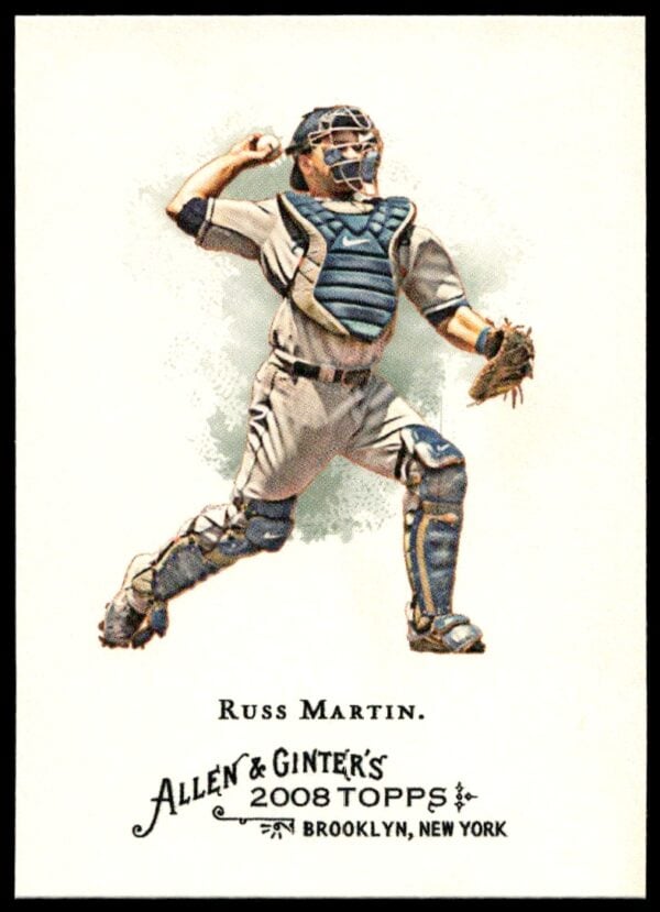 2008 Topps Allen & Ginter Russell Martin #195 (Front)