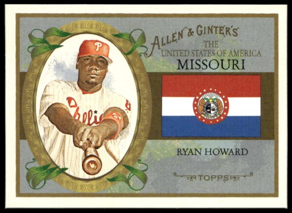 2008 Topps Allen & Ginter Ryan Howard United States #US25 (Front)