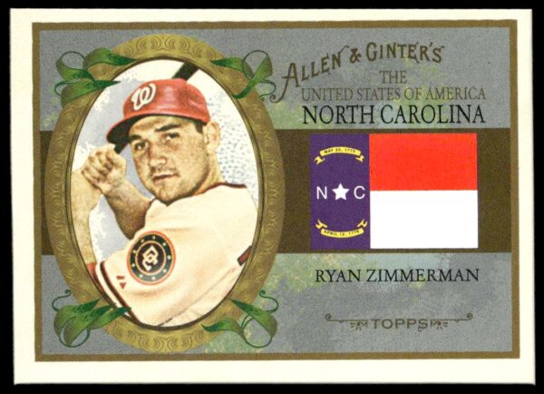 2008 Topps Allen & Ginter Ryan Zimmerman United States #US33 (Front)