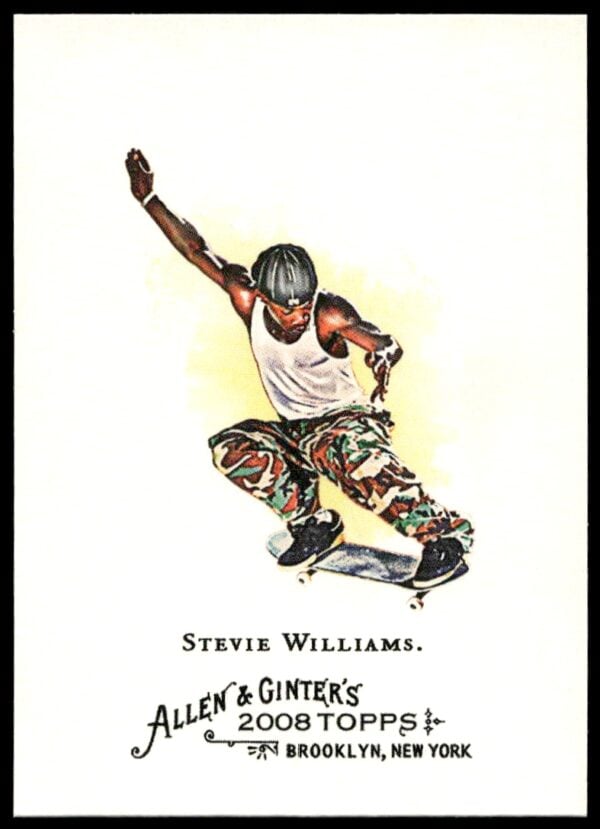 2008 Topps Allen & Ginter Stevie Williams (Skateboarder) #69 (Front)