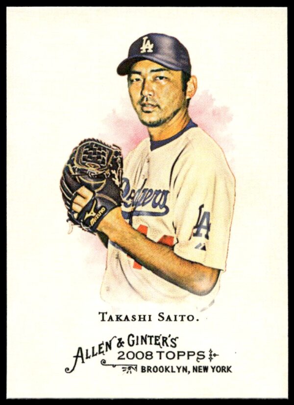 2008 Topps Allen & Ginter Takashi Saito #54 (Front)