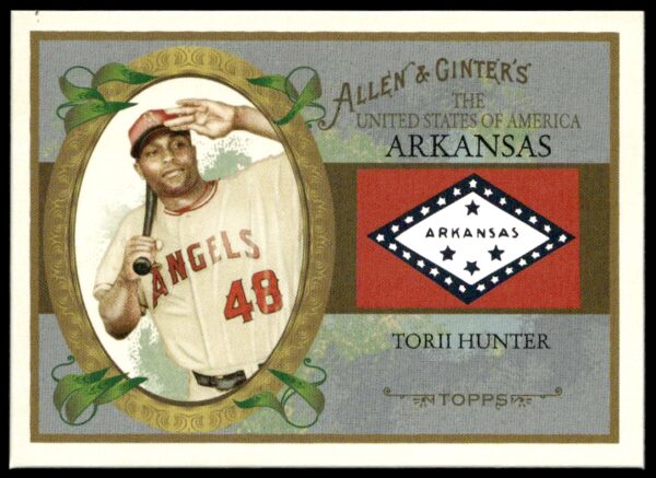 2008 Topps Allen & Ginter Torii Hunter United States #US4 (Front)