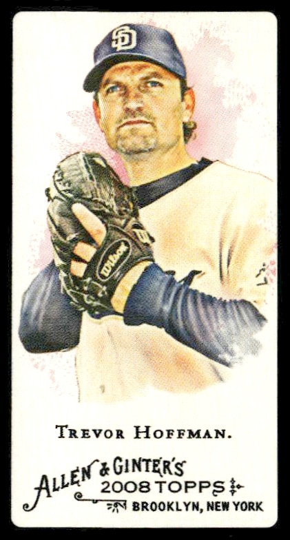 2008 Topps Allen & Ginter Trevor Hoffman Mini Black Bordered #114 (Front)