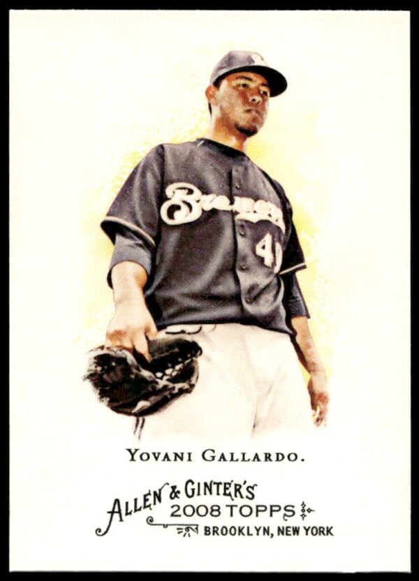 2008 Topps Allen & Ginter Yovani Gallardo #121 (Front)