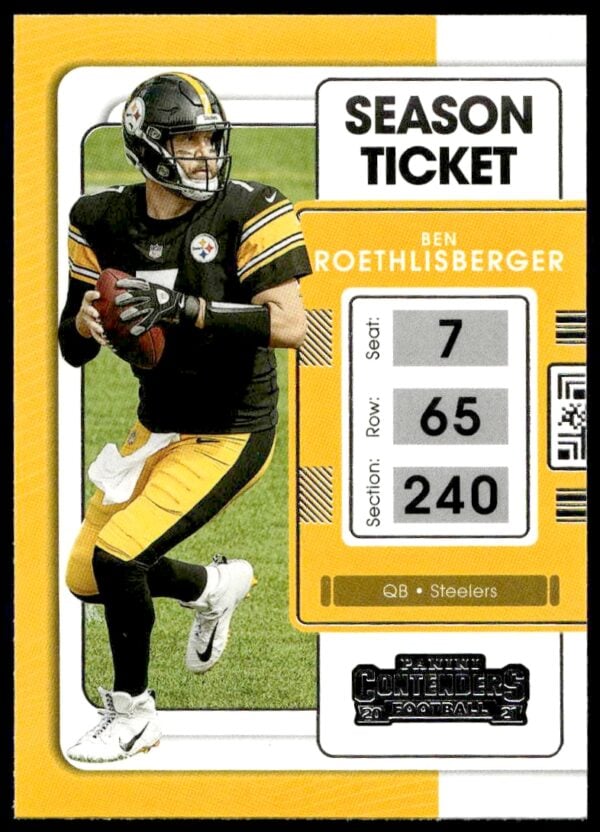 2021 Panini Contenders Ben Roethlisberger #82 (Front)