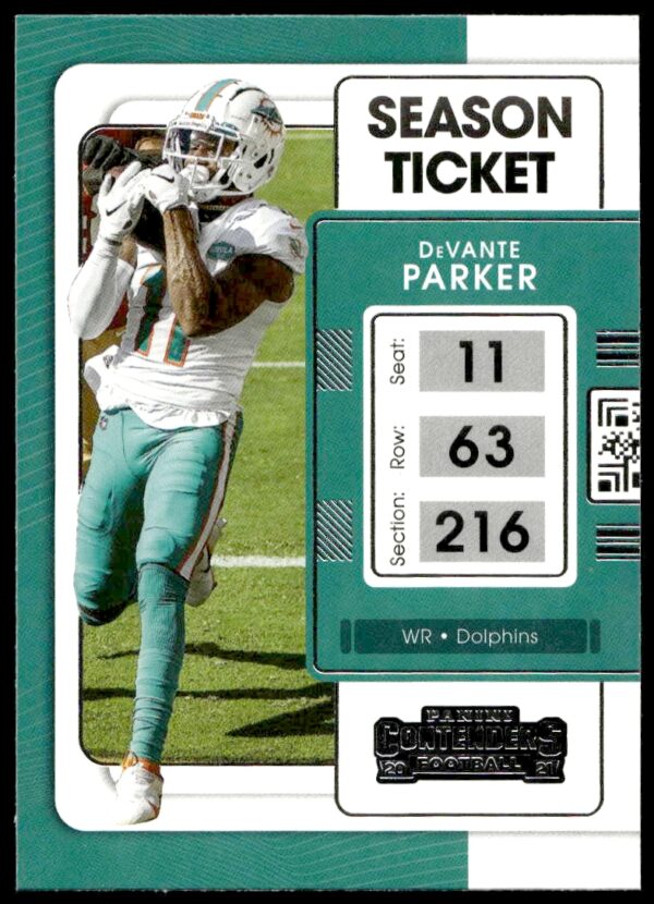 2021 Panini Contenders DeVante Parker #61 (Front)