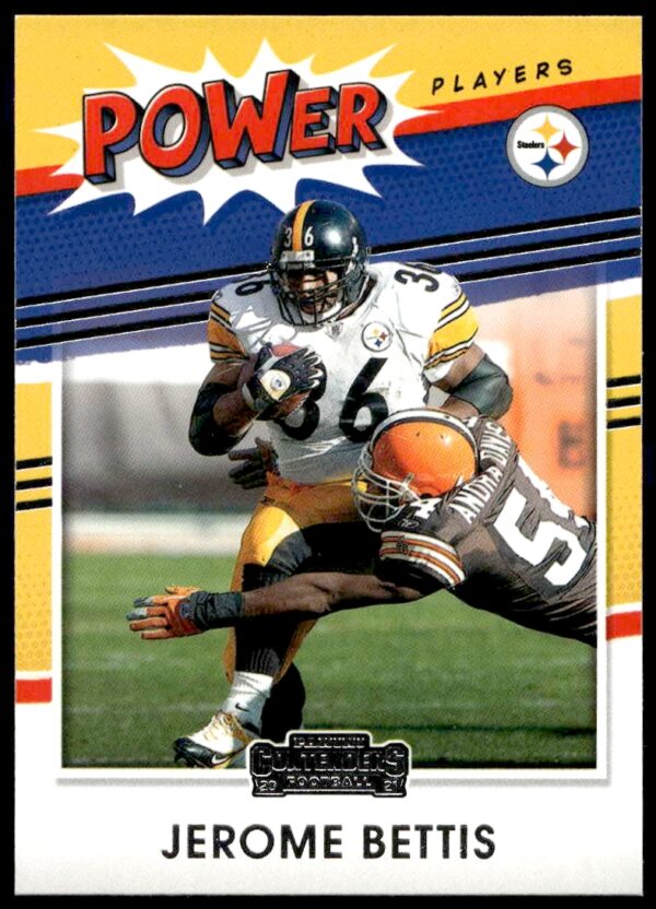 2021 Panini Contenders Jerome Bettis Power Players #PP-JBE (Front)