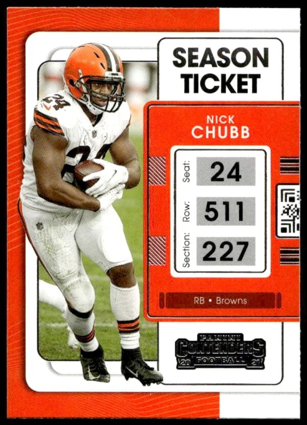 2021 Panini Contenders Nick Chubb #24 (Front)