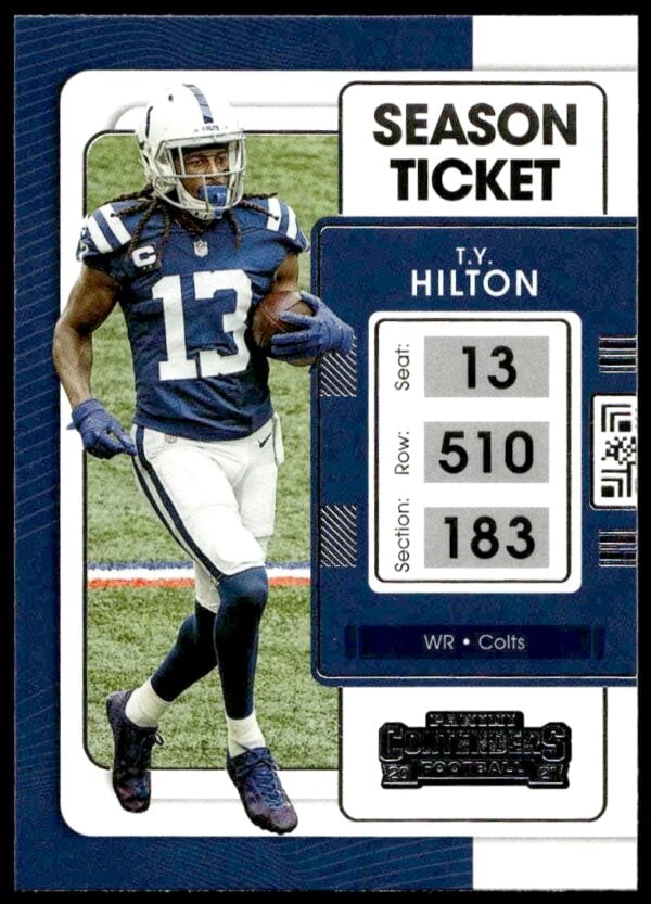 2021 Panini Contenders T.Y. Hilton #42 (Front)