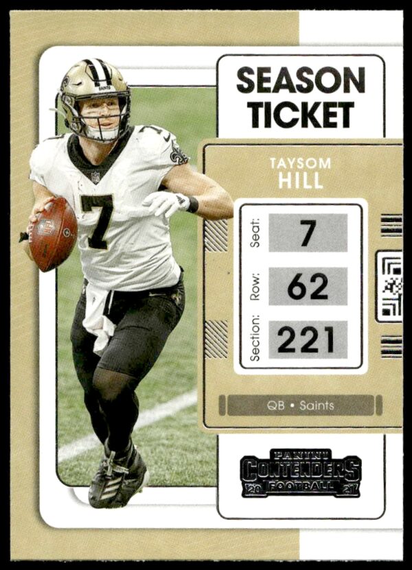 2021 Panini Contenders Taysom Hill #72 (Front)