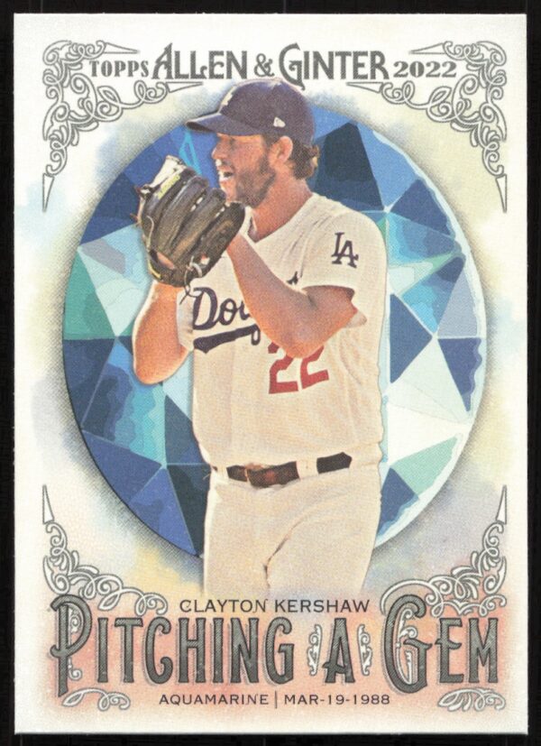 2022 Topps Allen & Ginter Clayton Kershaw Pitching a Gem #PAG-13 (Front)