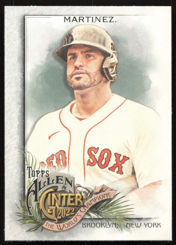 2022 Topps Allen & Ginter J.D. Martinez #166 (Front)