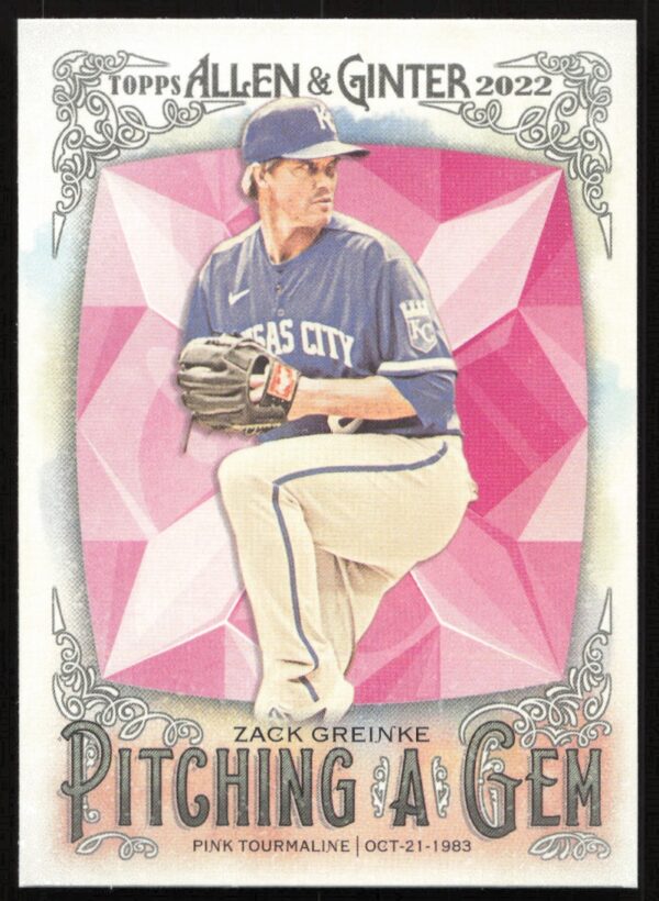 2022 Topps Allen & Ginter Zack Greinke Pitching a Gem #PAG-22 (Front)