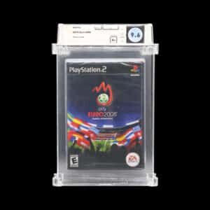 Sealed UEFA Euro 2008 PS2 game boasting WATA 9.6 A+ rating and original cover art.