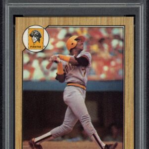 Mint 1987 Topps Barry Bonds #320 baseball card graded PSA 9 in protective case.