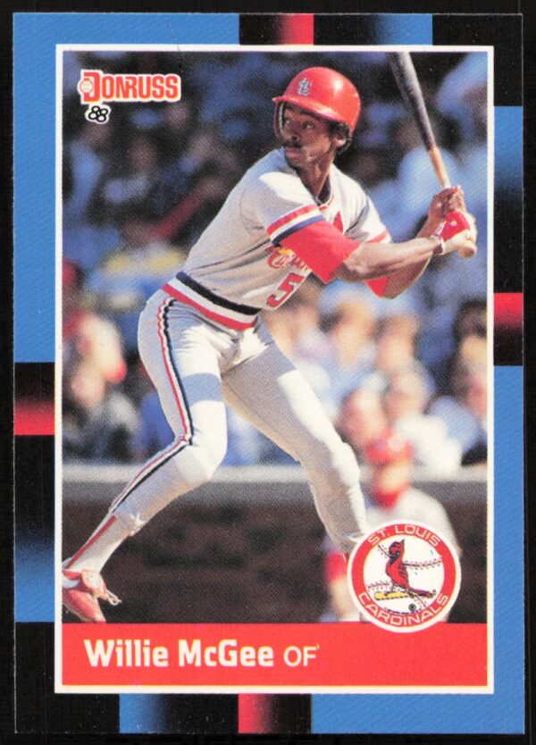 1988 Donruss Willie McGee #307 (Front)