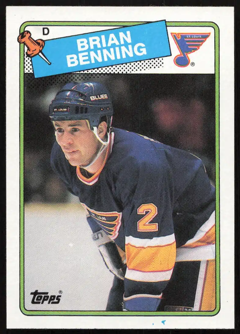 1988-89 Topps Brian Benning #174 (Front)