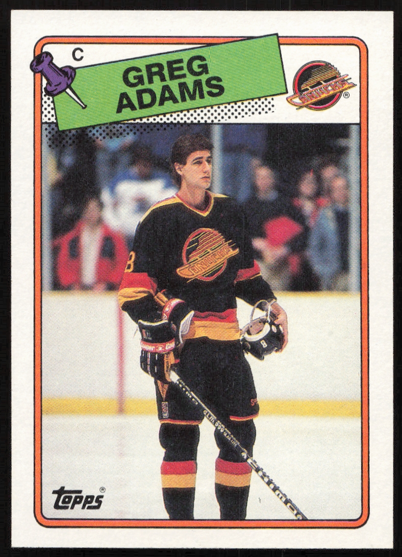 1988-89 Topps Greg Adams #162 (Front)