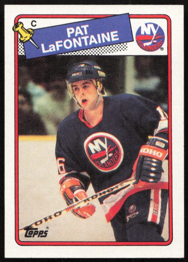 1988-89 Topps Pat LaFontaine #123 (Front)
