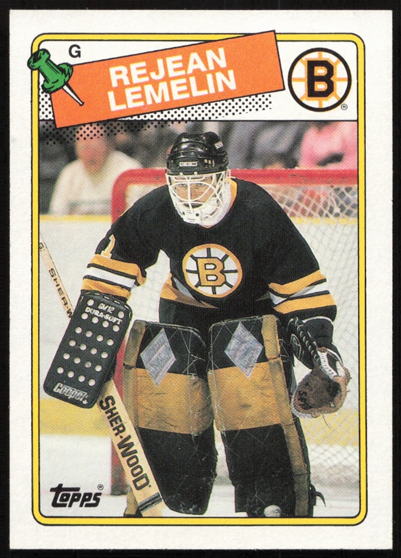 1988-89 Topps Rejean Lemelin #186 (Front)