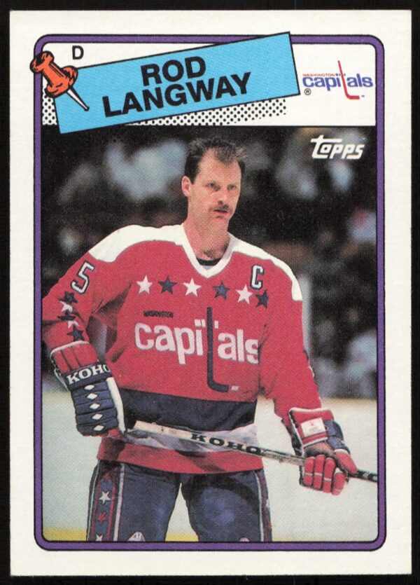 1988-89 Topps Rod Langway #192 (Front)