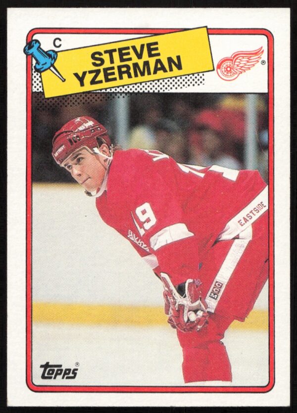 1988-89 Topps Steve Yzerman #196 (Front)