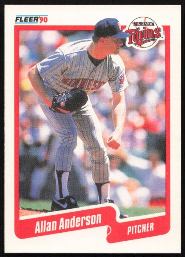 1990 Fleer Allan Anderson #366 (Front)