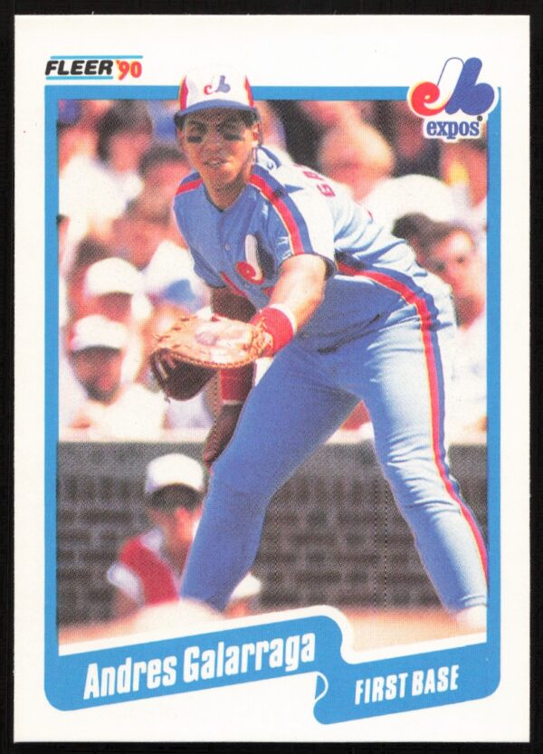 1990 Fleer Andres Galarraga #345 (Front)