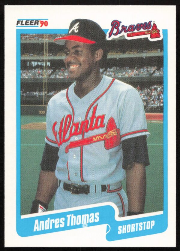 1990 Fleer Andres Thomas #597 (Front)