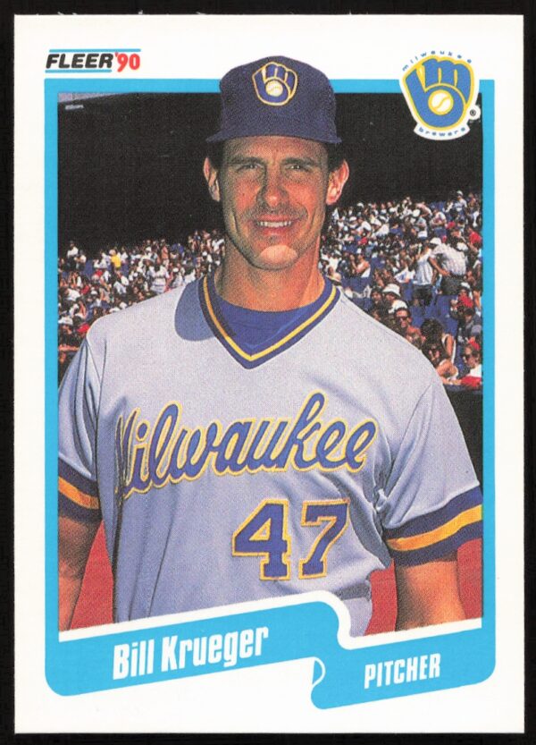 1990 Fleer Bill Krueger #328 (Front)