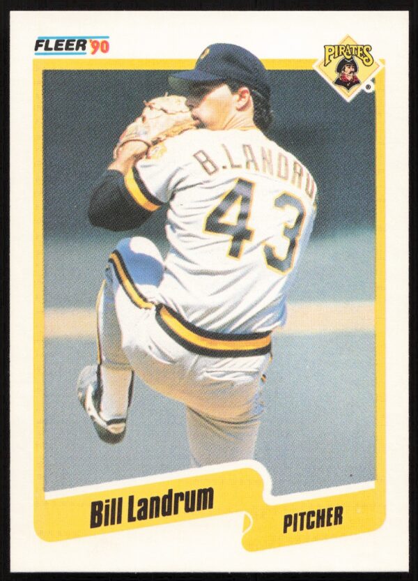 1990 Fleer Bill Landrum #472 (Front)