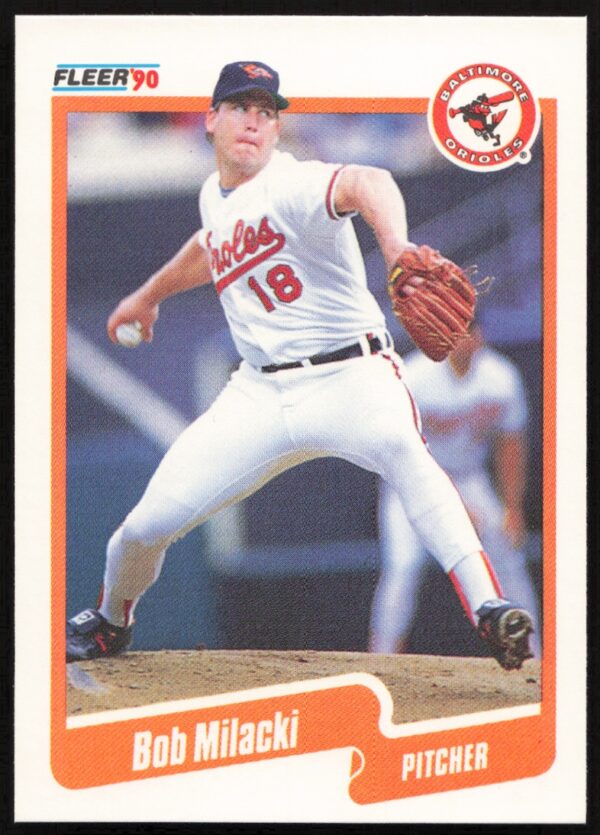 1990 Fleer Bob Milacki #182 (Front)