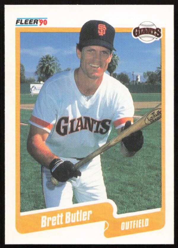 1990 Fleer Brett Butler #53 (Front)