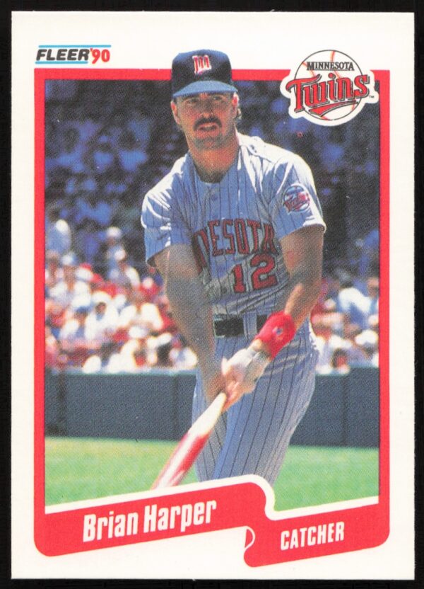 1990 Fleer Brian Harper #377 (Front)