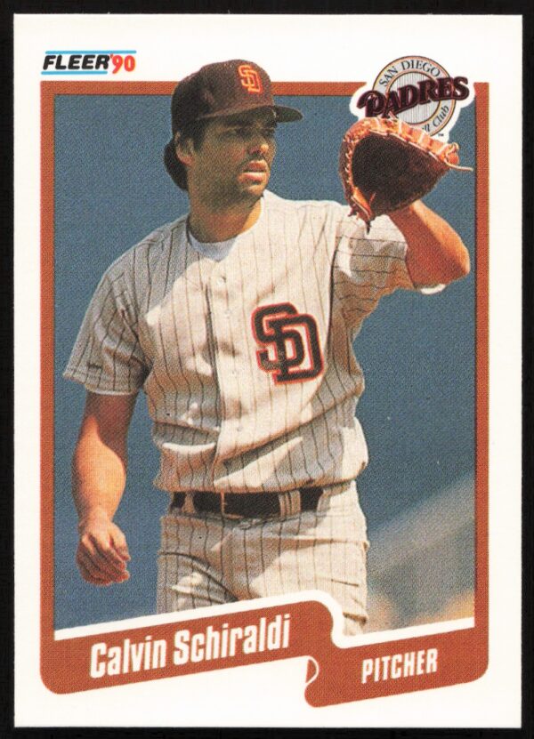 1990 Fleer Calvin Schiraldi #168 (Front)