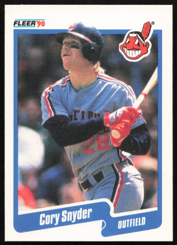 1990 Fleer Cory Snyder #502 (Front)