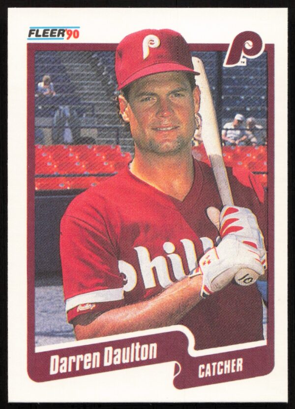 1990 Fleer Darren Daulton #555 (Front)