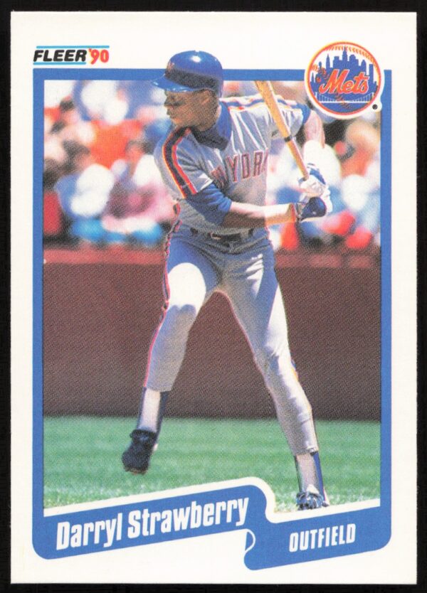 1990 Fleer Darryl Strawberry #217 (Front)