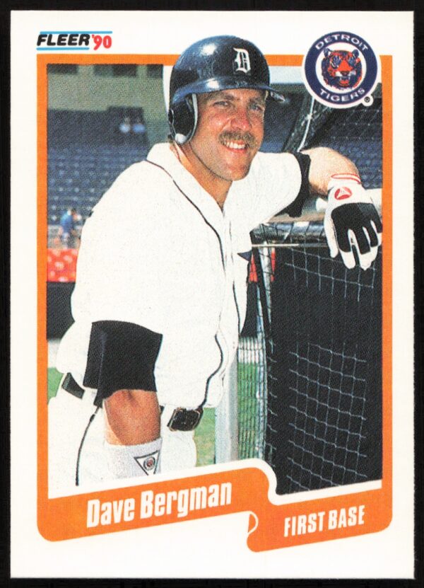 1990 Fleer Dave Bergman #600 (Front)